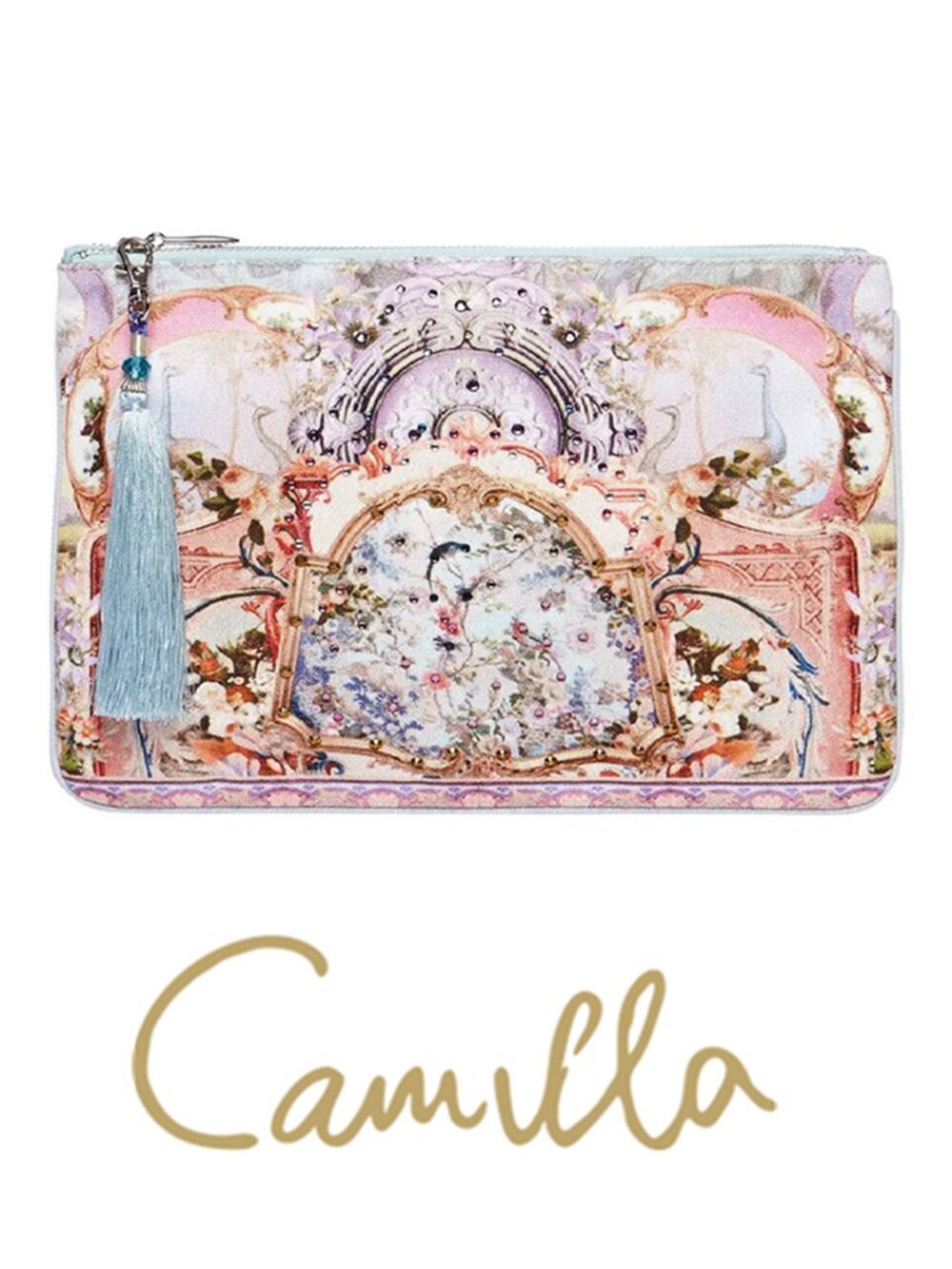 Camilla Electron Libre Small Canvas Clutch b46
